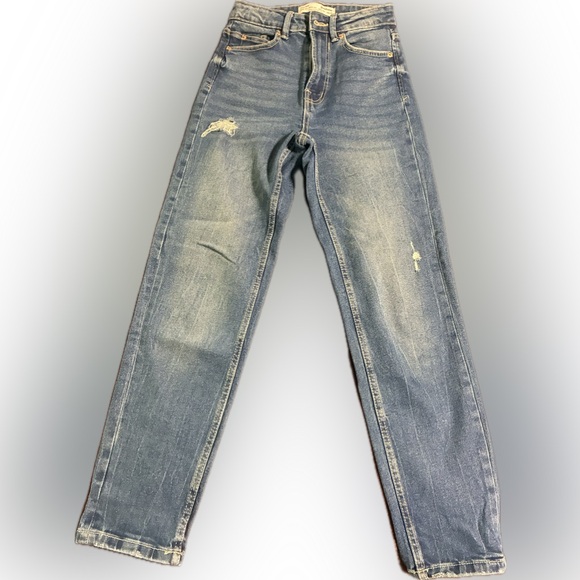 stradivarius Denim - Stradivarius Jeans Mom Slim size 2 made in Bangladesh